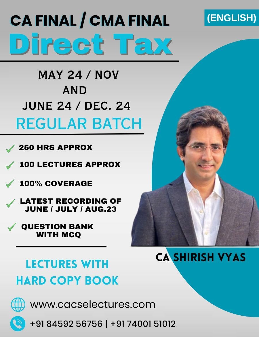 CA Final  - Direct Tax